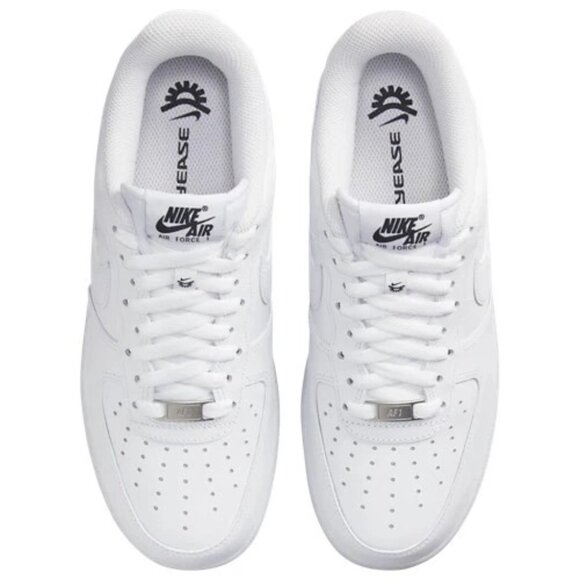 New Nike Air Force 1 Low '07 Flyease Triple White (Women's) - Picture 4 of 5